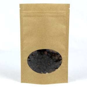 Встаньте крафт-бумажные мешки с окном