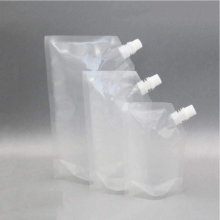 Прозрачный подставка для носового мешка с молнией Clear Stand Up Spout Pouch With Zipper