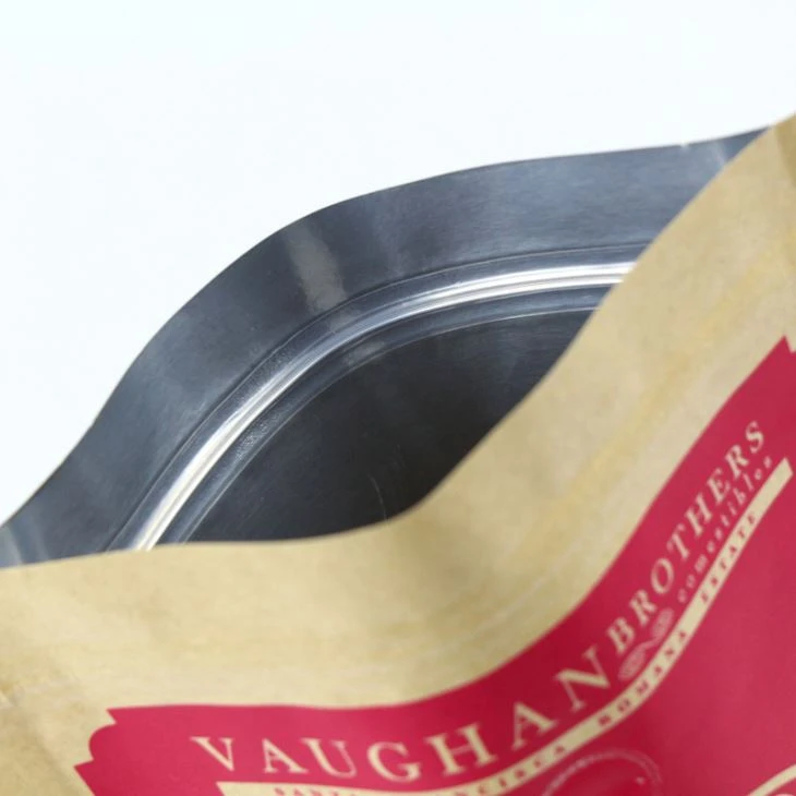 Standing Up Pouch with Valve Zipper Lock