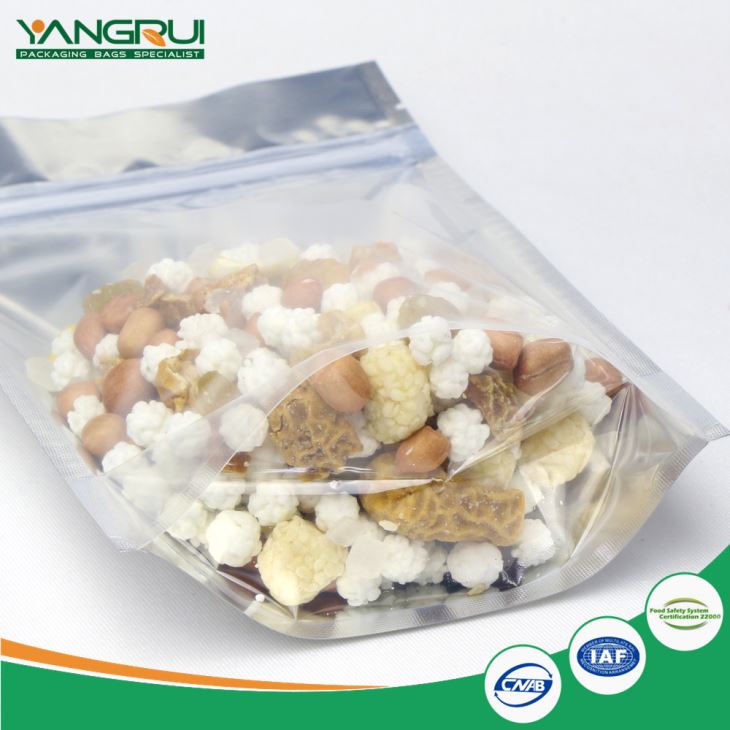 Transparent Aluminum Foil Standing Up Pouch